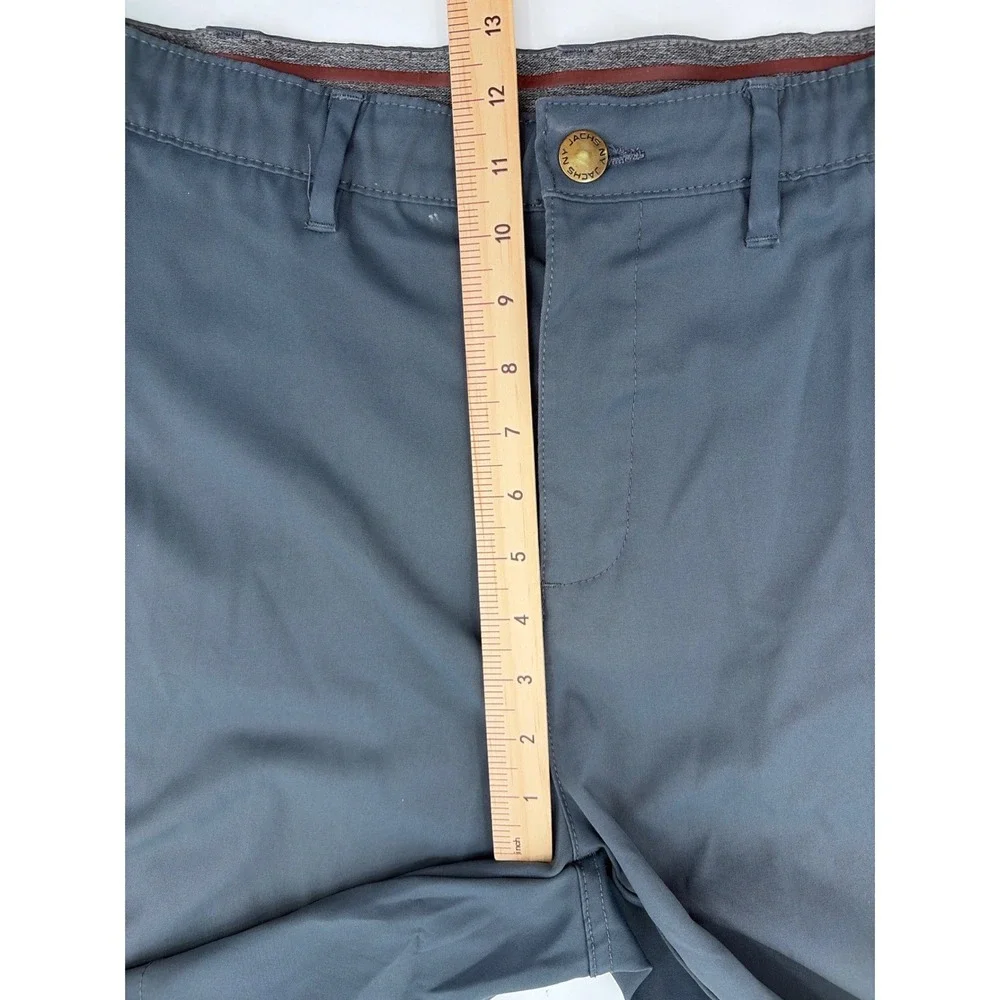Jachs New York Mens Performance Shorts Slate Blue Stretch Chino 1563023 Size 36